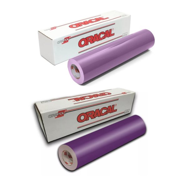 2 Pack 12"x 1 Yard Oracal 651 LAVENDER & LILAC Cricut Hobby Craft Vinyl Decal - Picture 1 of 1